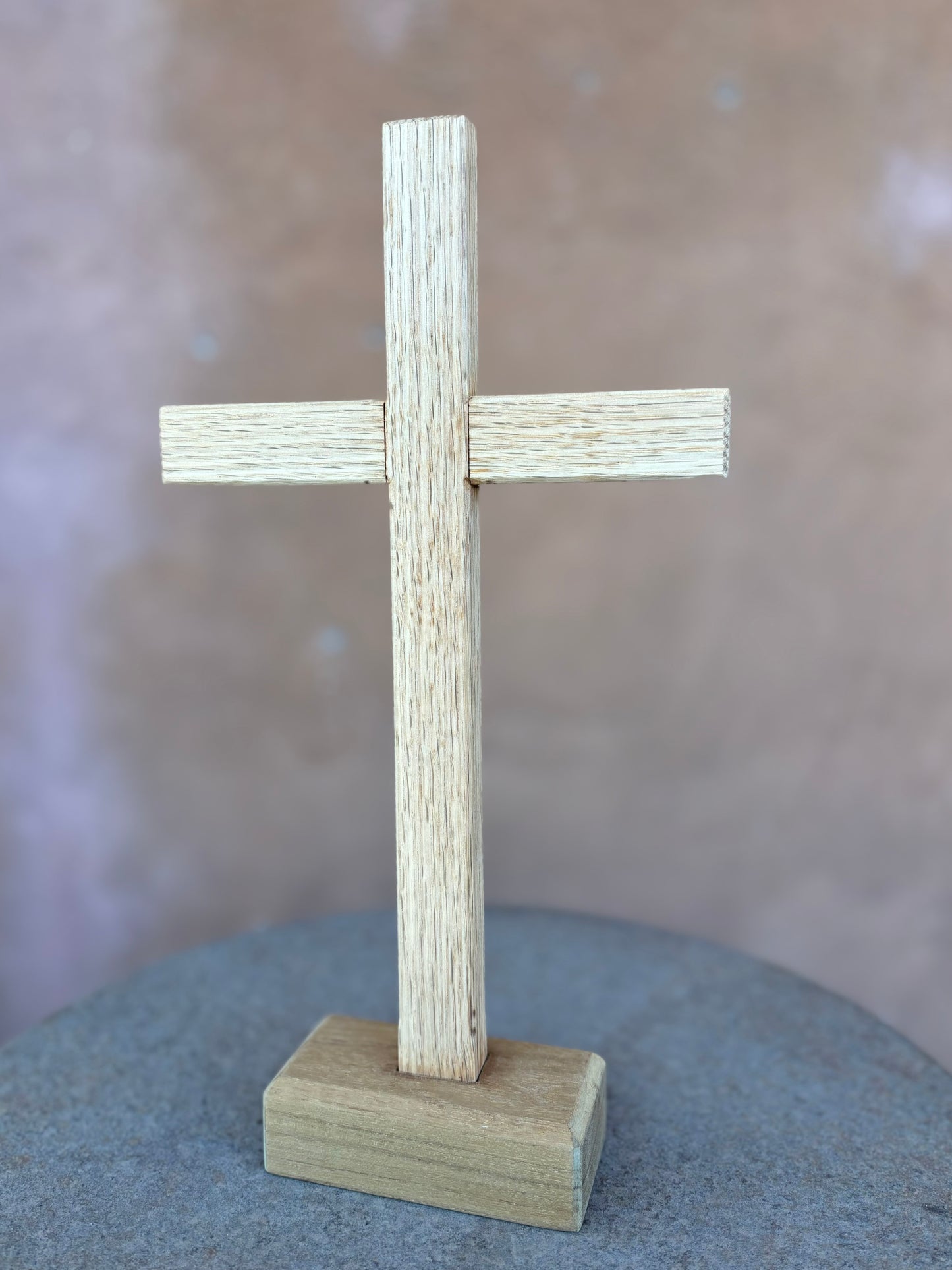 White Oak & Teak Crucifix