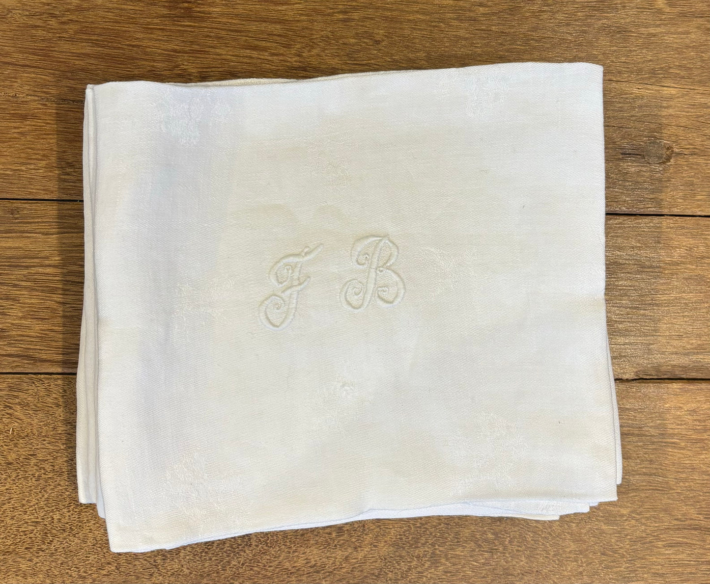 Set of 11 "FB" Initialed Linen Napkins