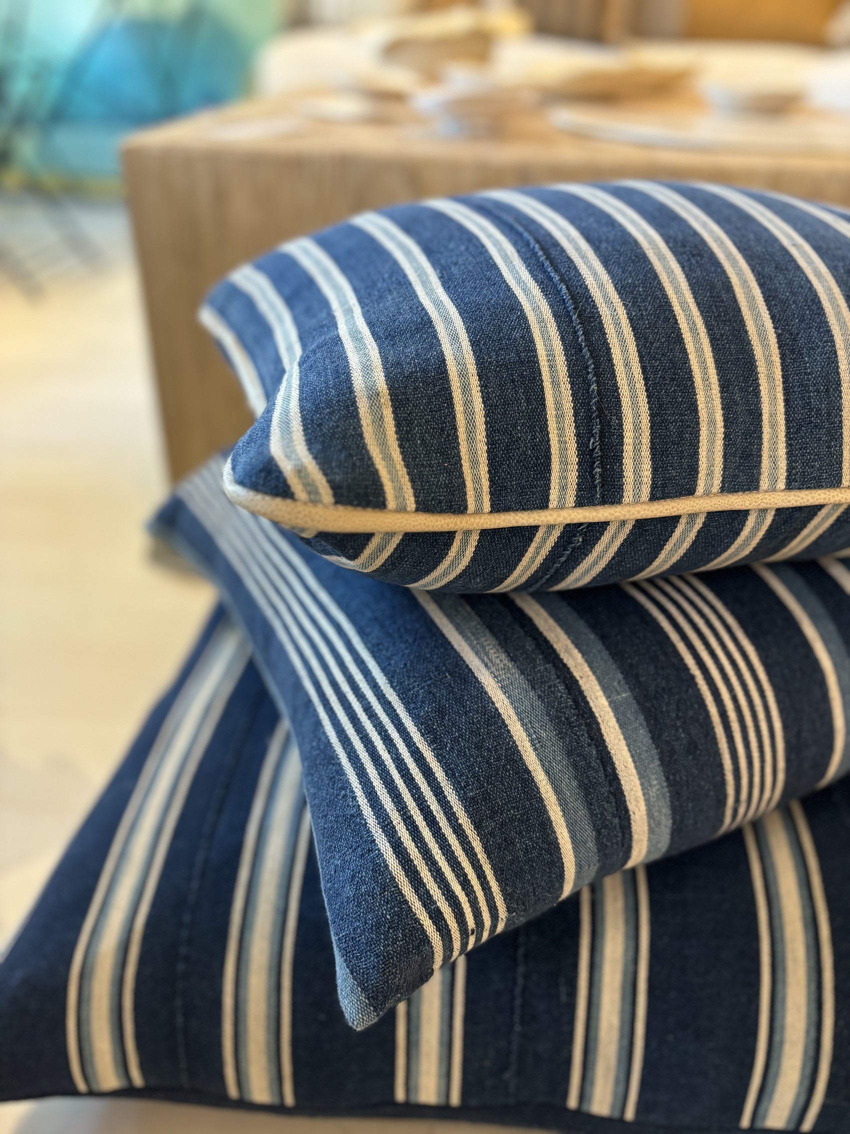 Vintage African Indigo Pillow