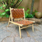 Cumali Teakwood & Leather Chair