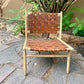 Cumali Teakwood & Leather Chair