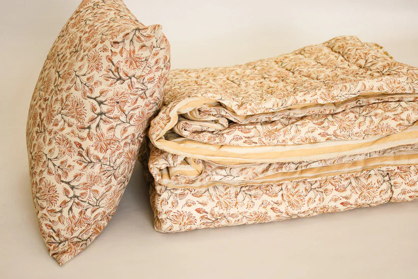 Ochre Grove Reversible Cotton Quilt