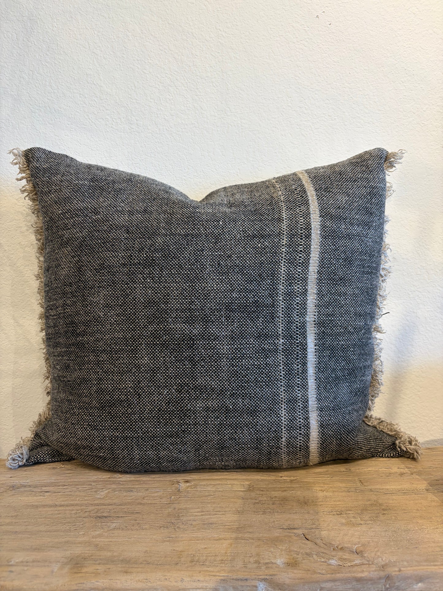 Lissoy Chambray Marron Pillow