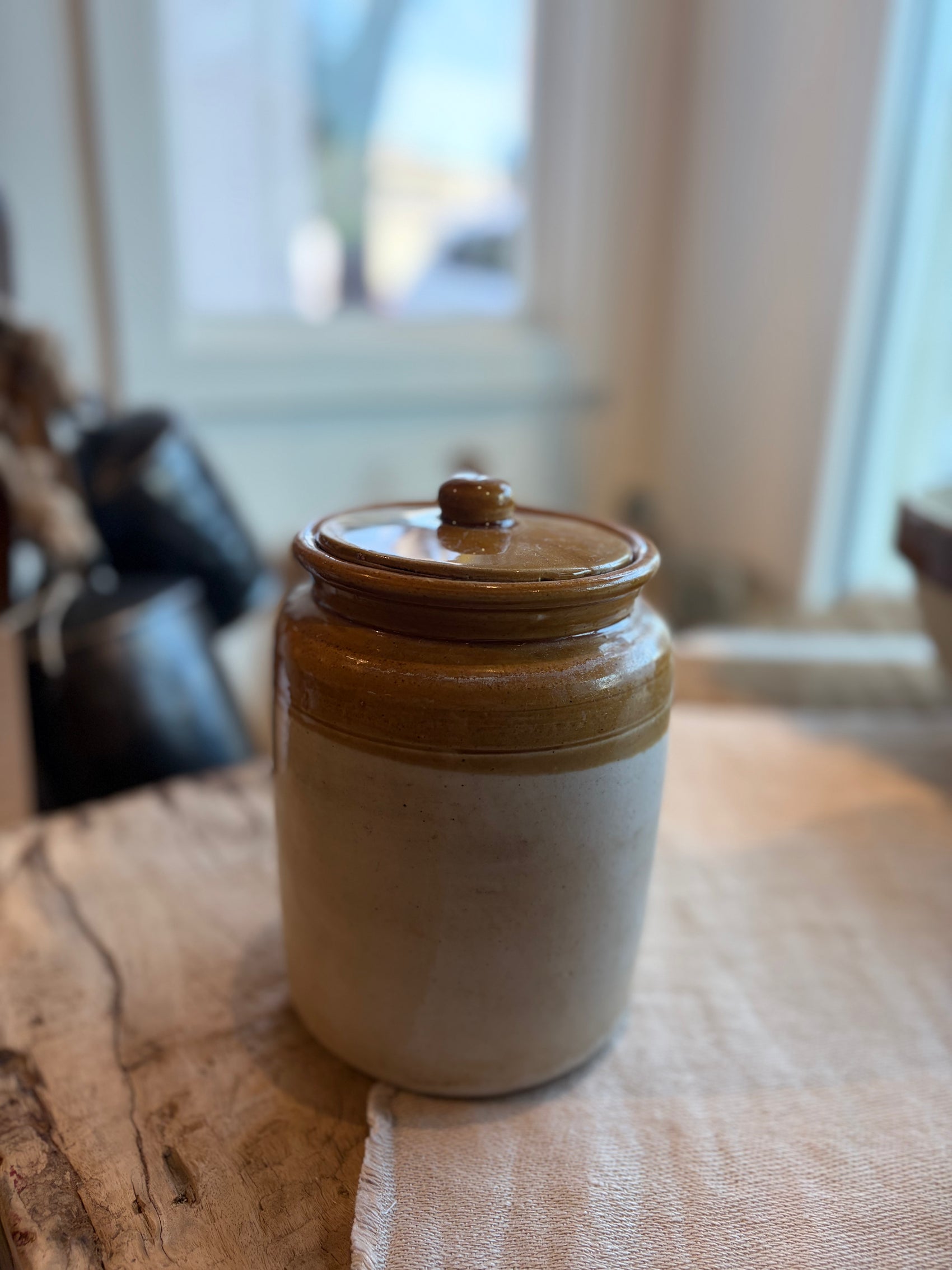 Medium Vintage Pickle Jar with Lid