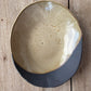 Oval 10" Cappuccino & Black Serving Bowl