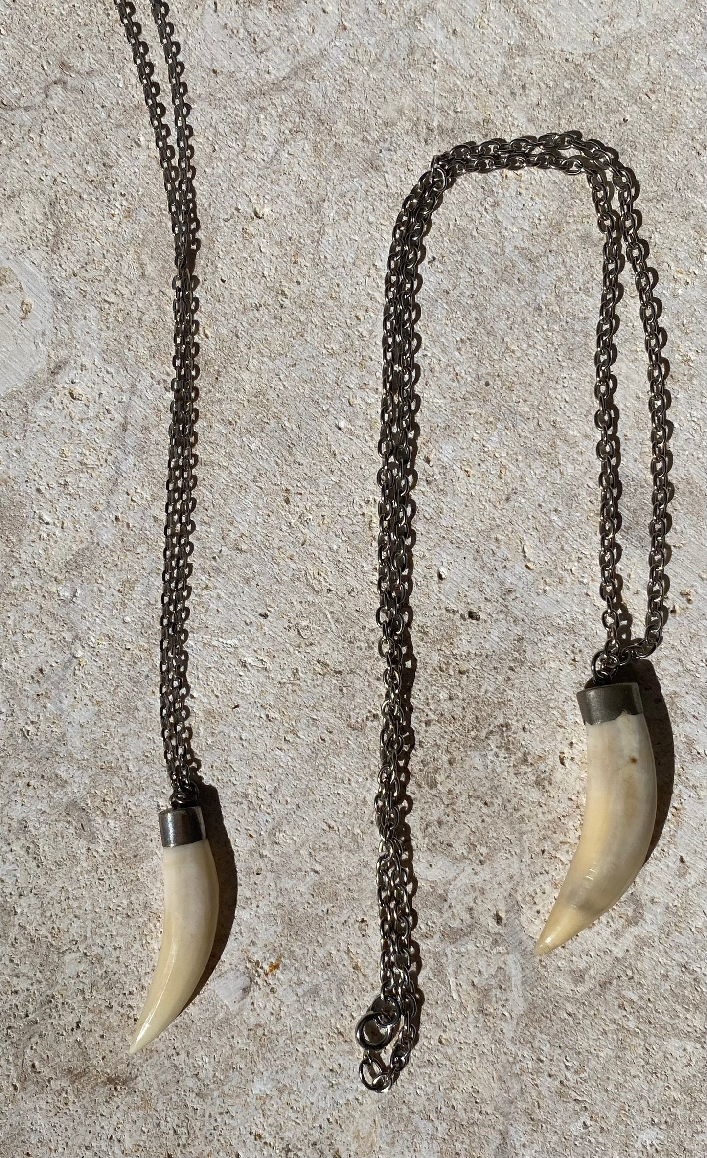 Tusk Amulet Pendant Necklace