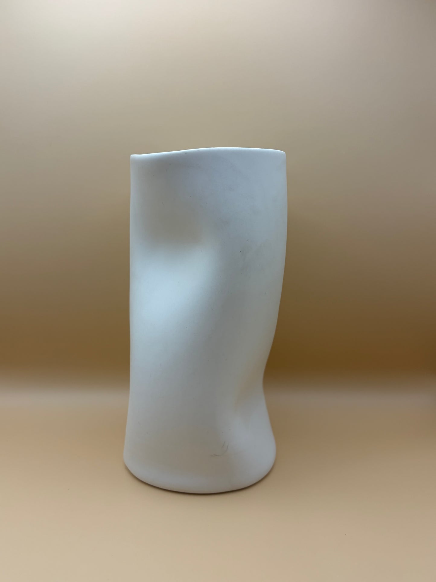 Satin Crinkle Vase
