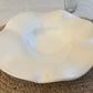 White Ceramic Flower Serving Bowl