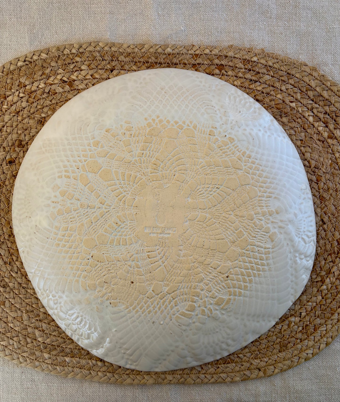 White 11" Dinner Plate
