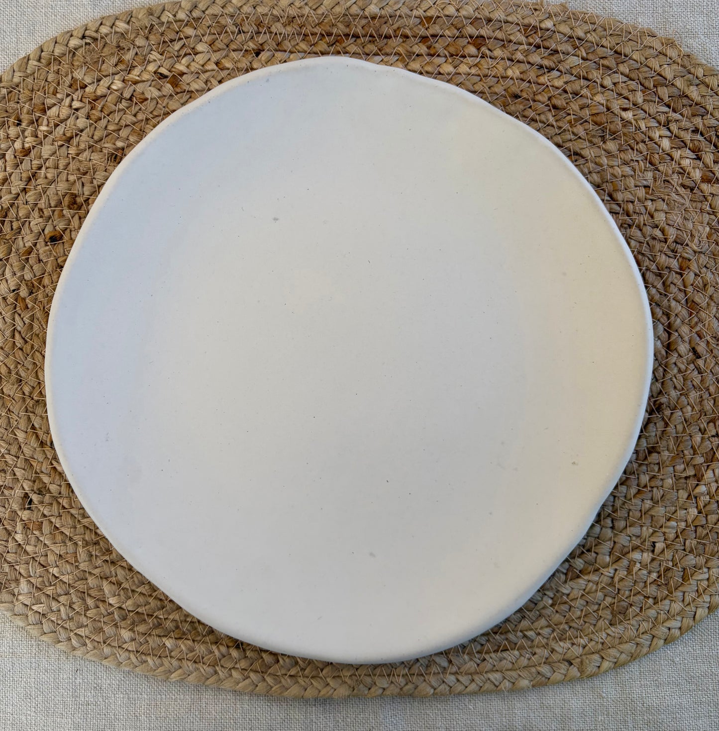 White 11" Dinner Plate