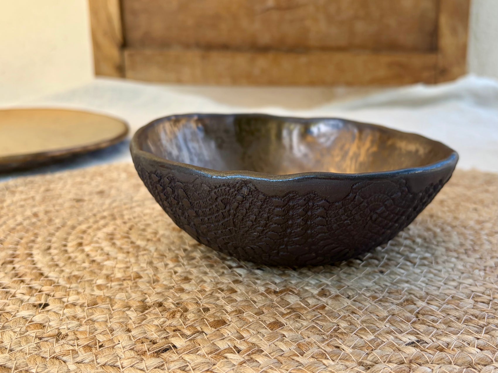 Gold Dust 7" Ceramic Soup Bowl