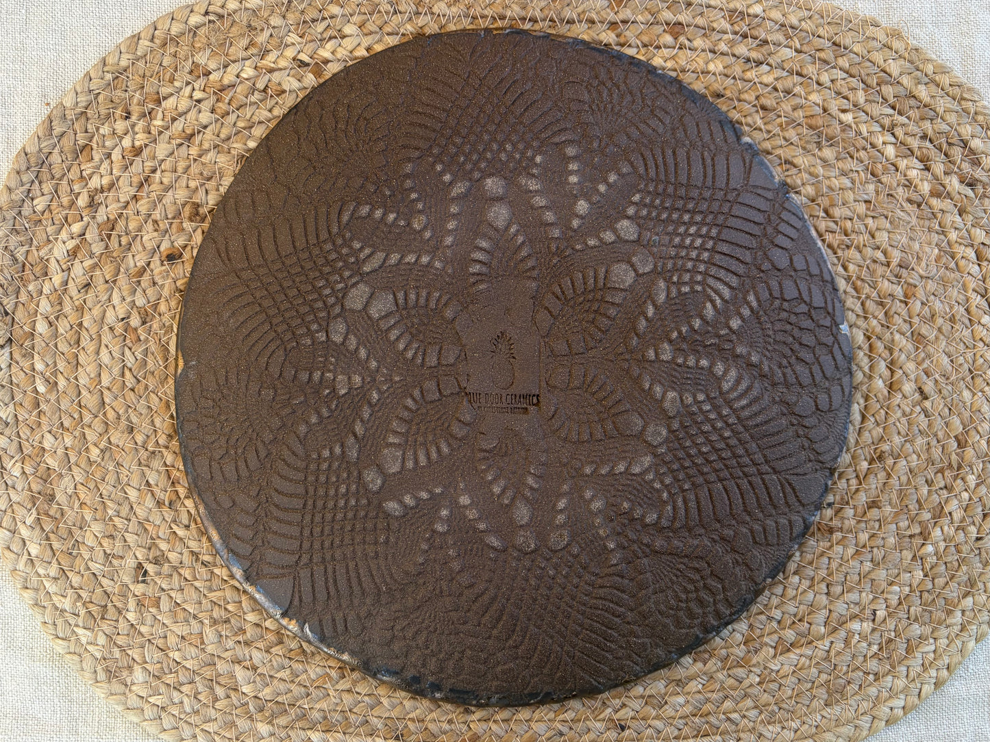 Gold Ceramic 10" Dinner Plate