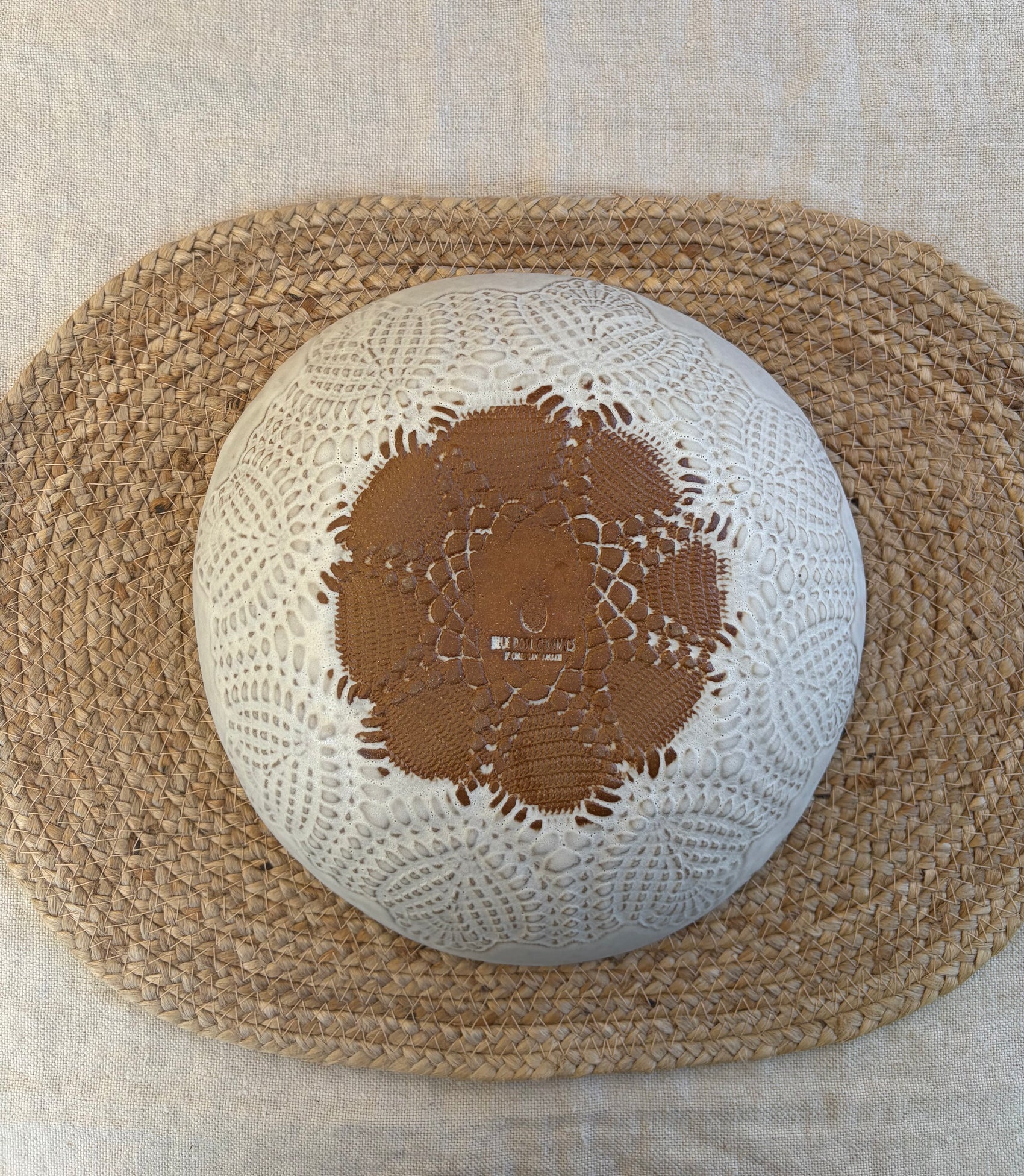 Off-White Ceramic Pasta Bowl