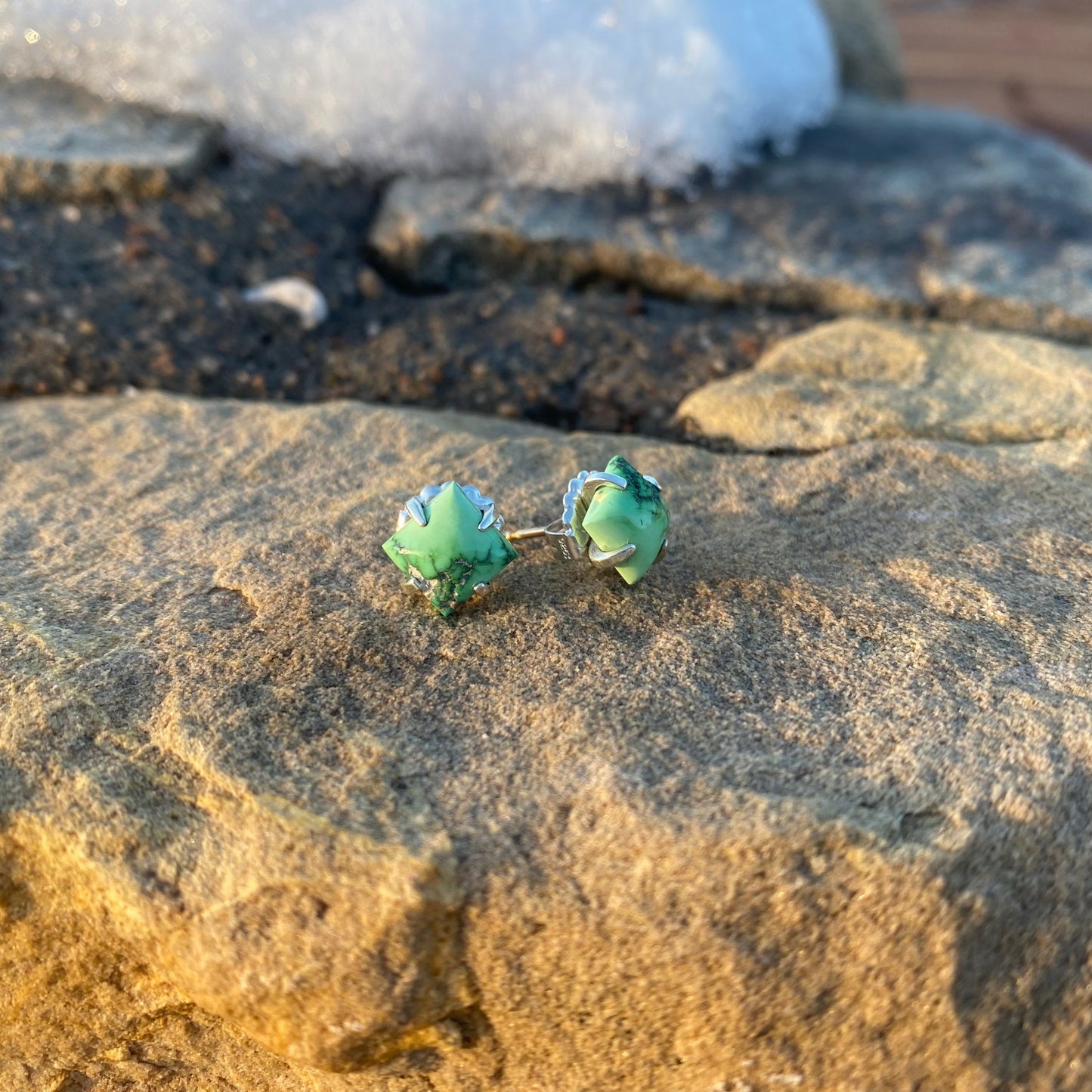 Aqua Pixie Turquoise Earrings