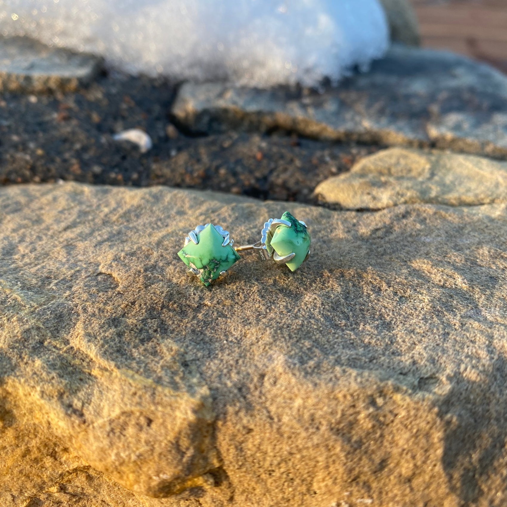 Aqua Pixie Turquoise Earrings
