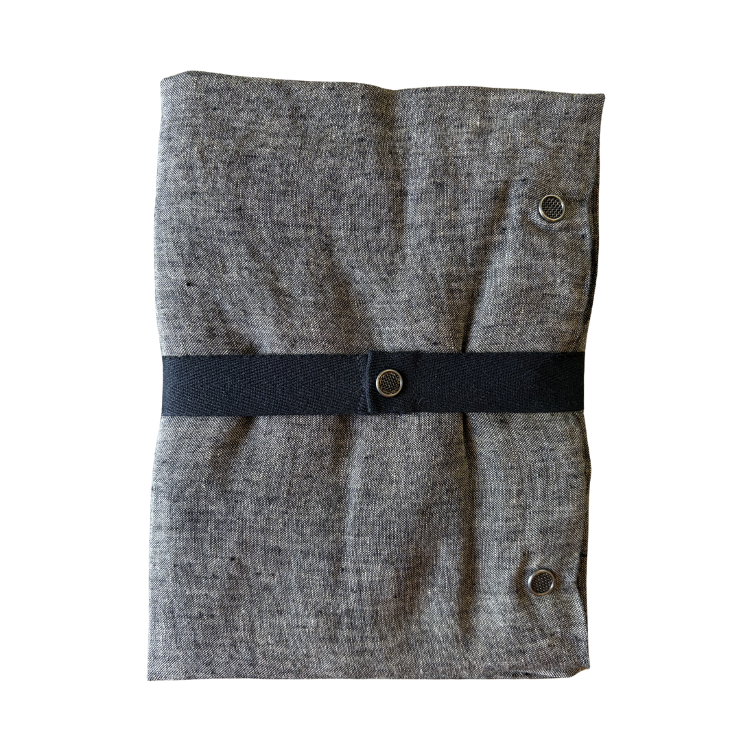 Chambray Marron Washed Linen Pillowcase