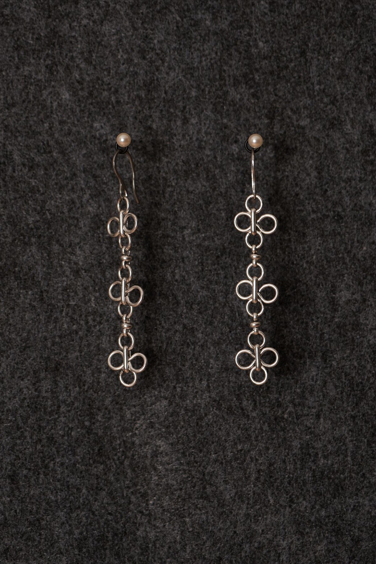 Silver Petite Cloverlace Earrings