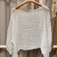 LinoMania Positano Linen Drape Top