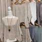 LinoMania Positano Linen Drape Top