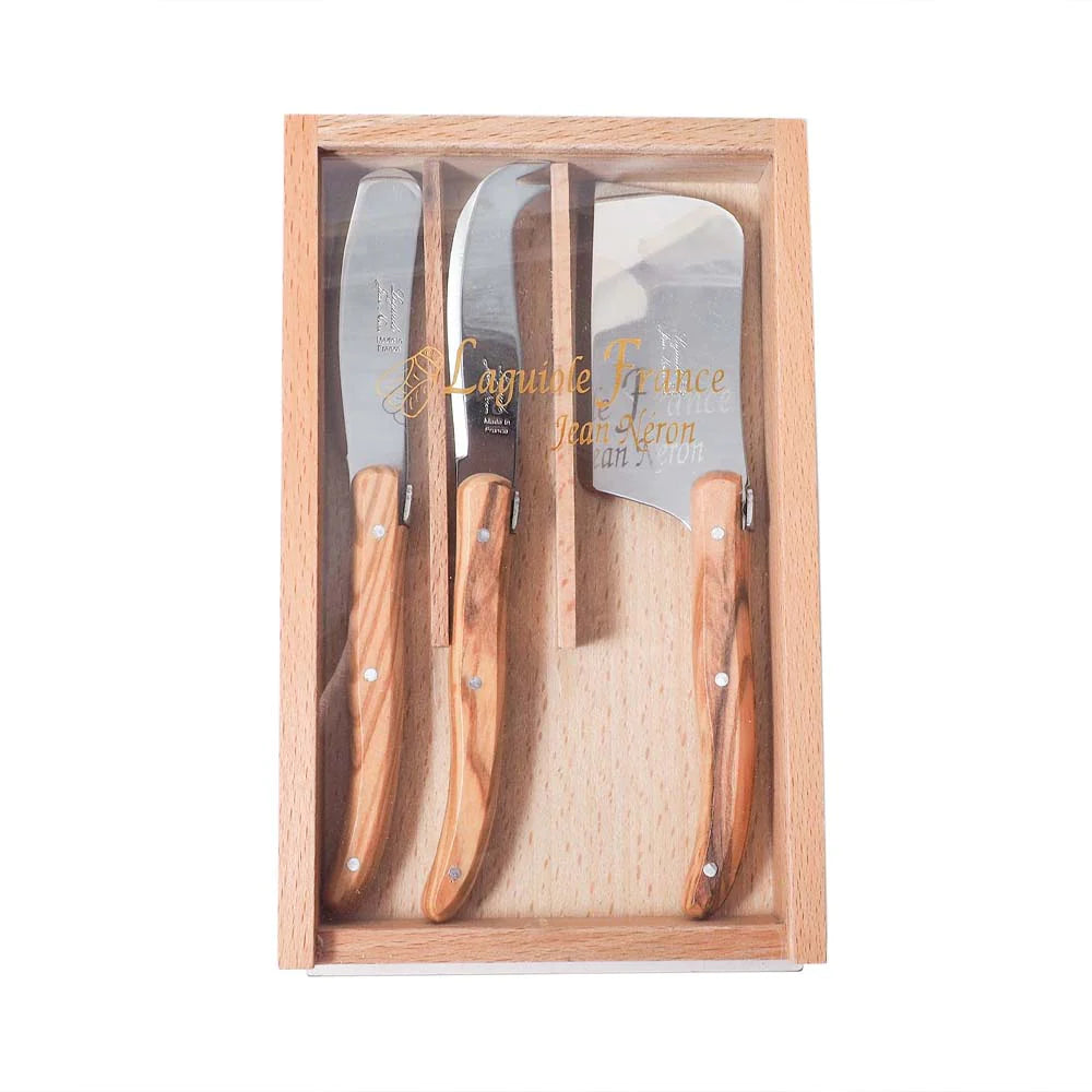 Laguiole Olivewood Cheese Knives