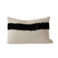 Makun Black + White Chain Stitch Pillow