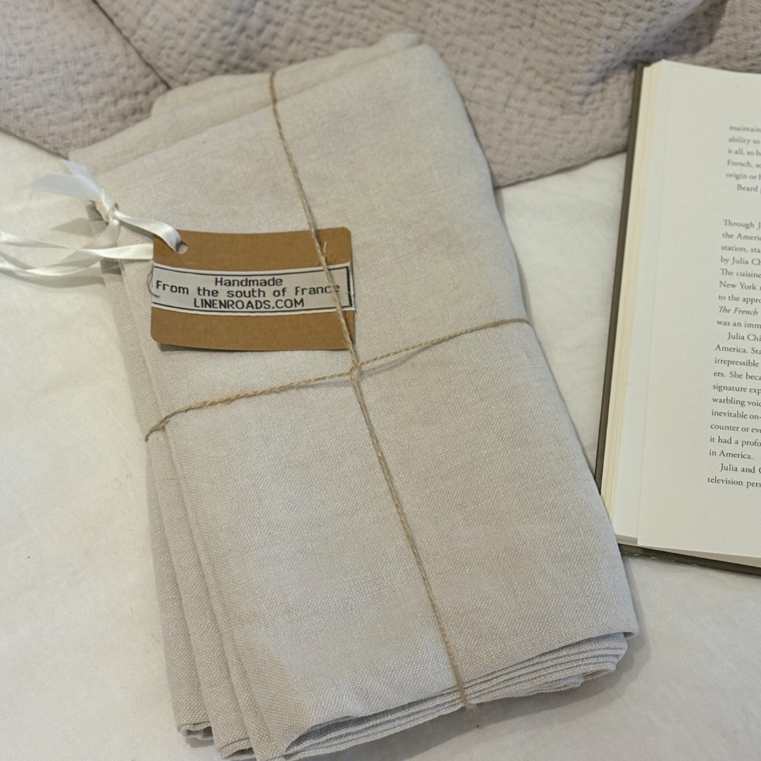 Set of 2 Antique Euro Belgian Linen Pillowcases