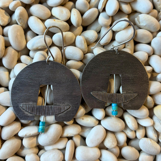 Kingman Turquoise Horizon Earrings