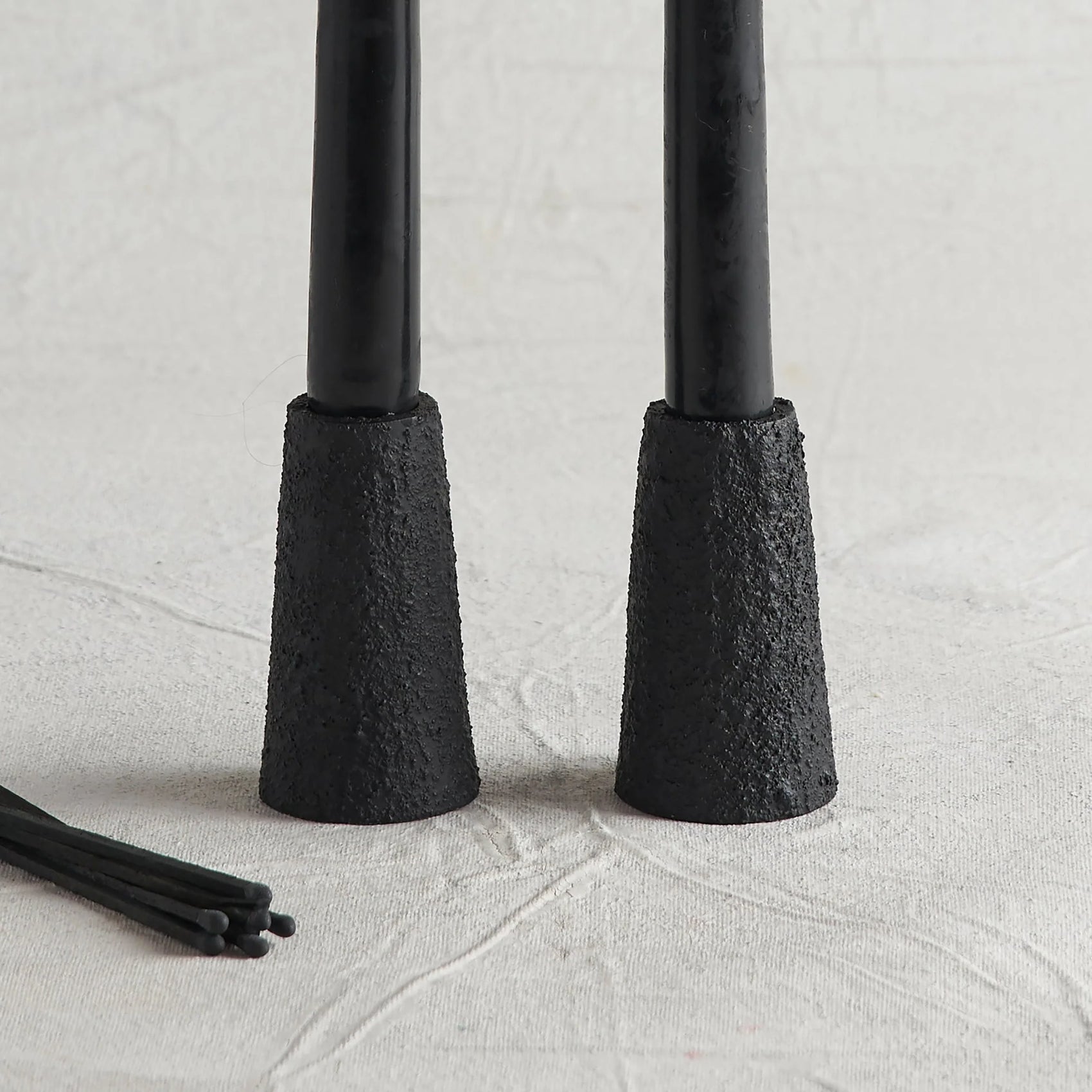 Pumice Taper Candle Holders