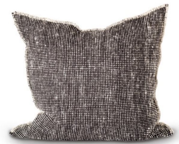 Makun Black Dot Stitch Pillow