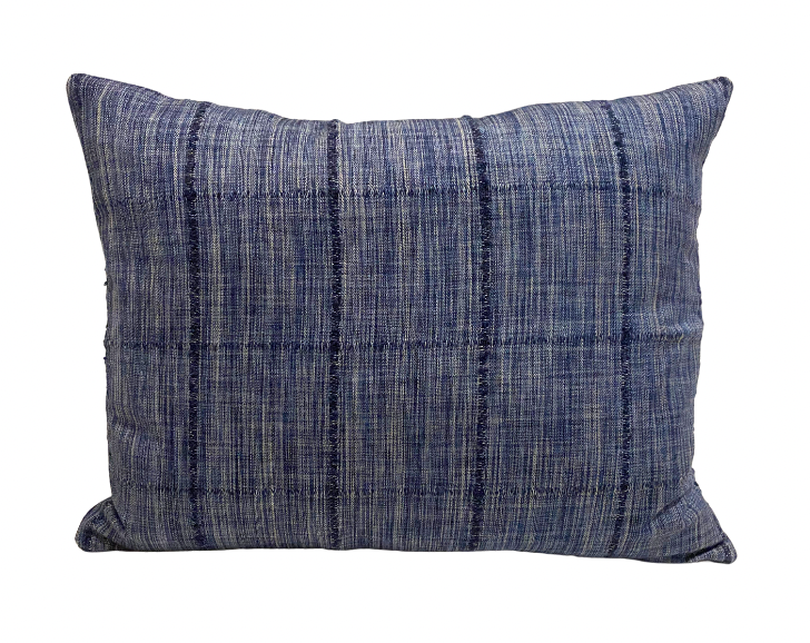 Indigo Vintage Textile Pillow