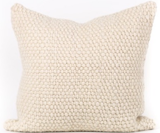 Makun White Plot Pillow