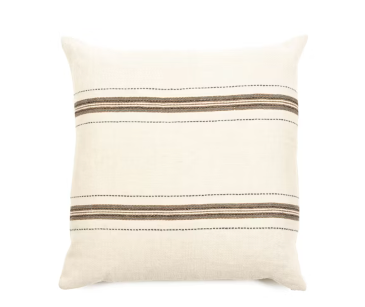 Tinos Striped Belgian Pillow