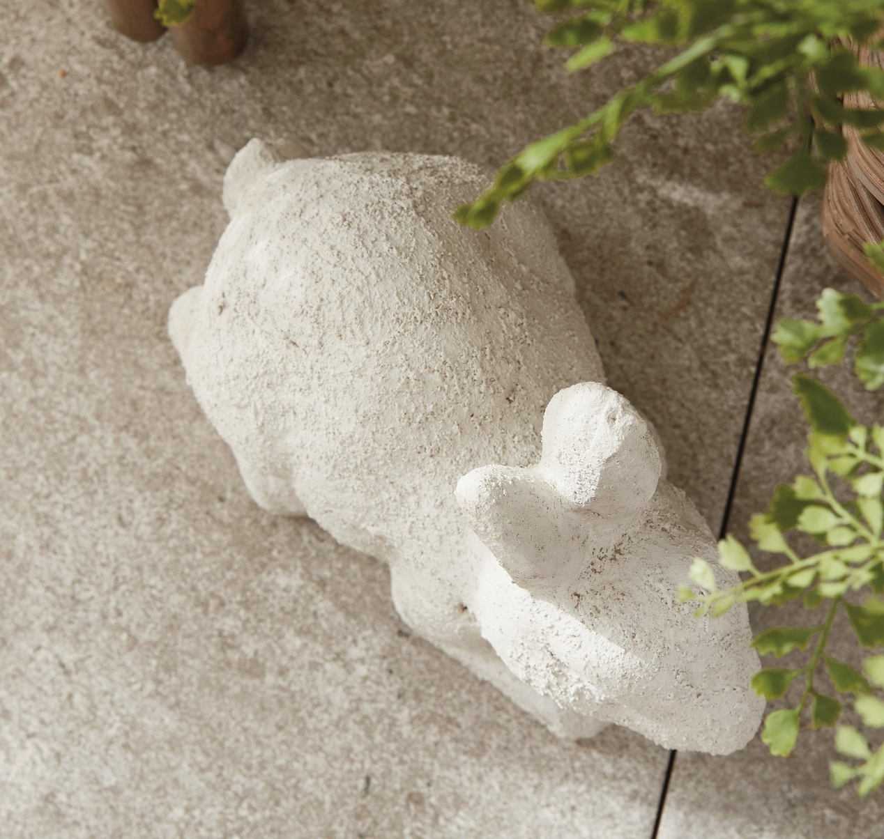 Large Weathered Garden Rabbit