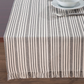 French Home Black and Cream Multi-Striped Table Runner