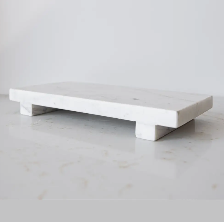 White Marble Trivet Riser