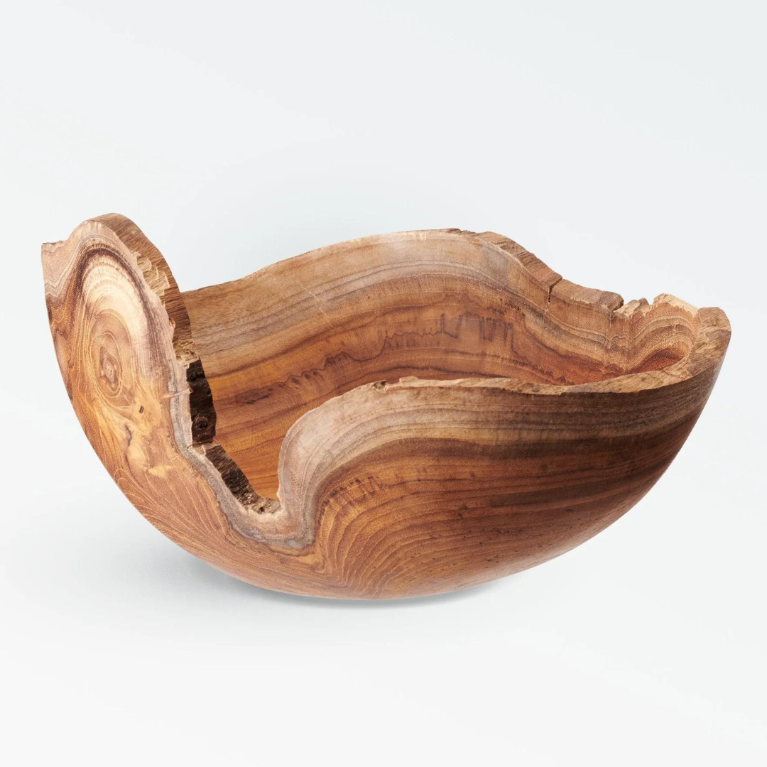 Teak Round Bowl