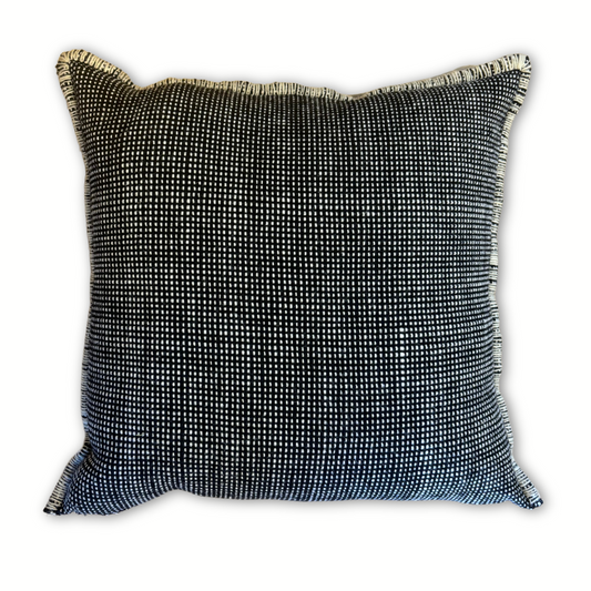 Makun Black Dot Stitch Pillow