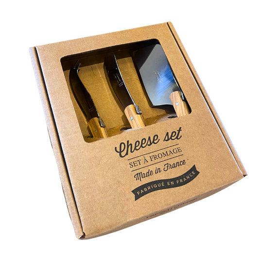 3-Piece Olivewood Cheese Set