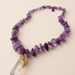 Long Vintage Quartz Amethyst Necklace