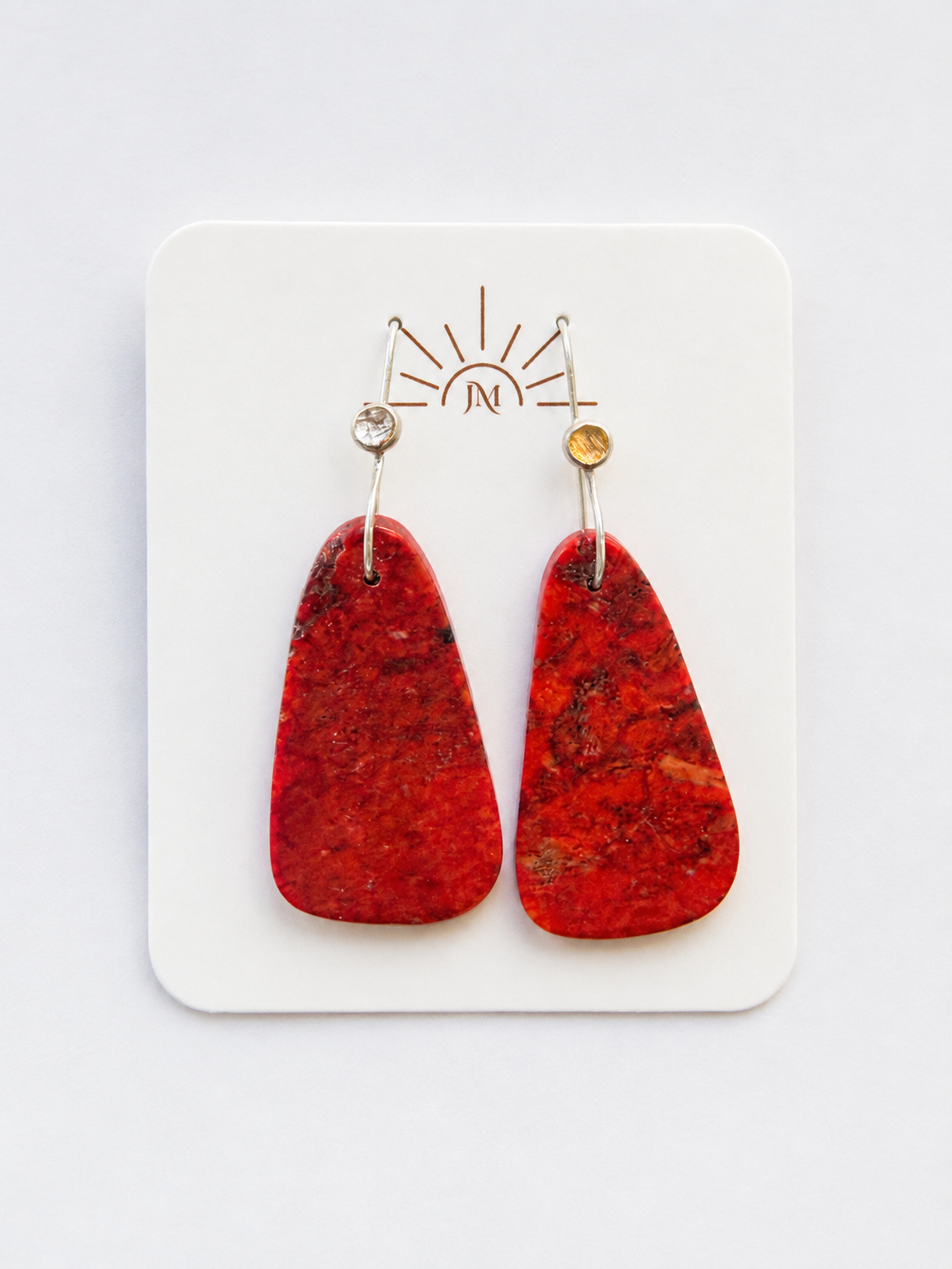 Apple Coral Earrings