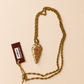 Vintage 22K Gold Plated Arrowhead Necklace
