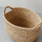 Low Large Palm Leaf Oval Laundry Basket