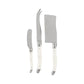 Set of 3 Cheese Knives - Faux Ivory