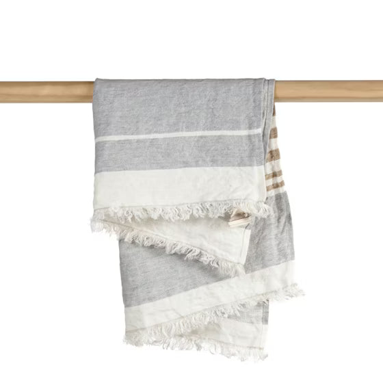 Ash Stripe Guest Towel