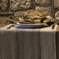 Natural Noir Stripe Table Runner