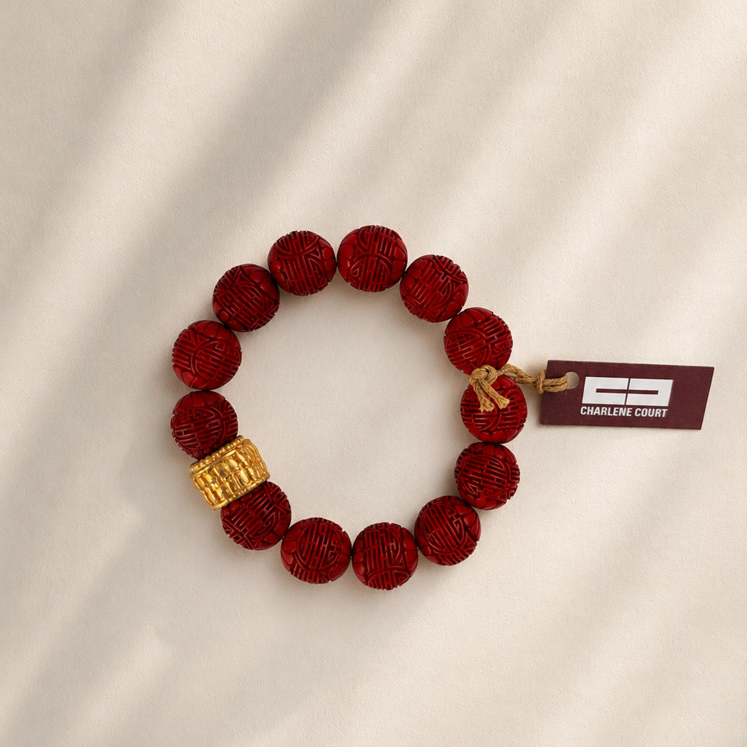 Vintage Cinnabar Bracelet