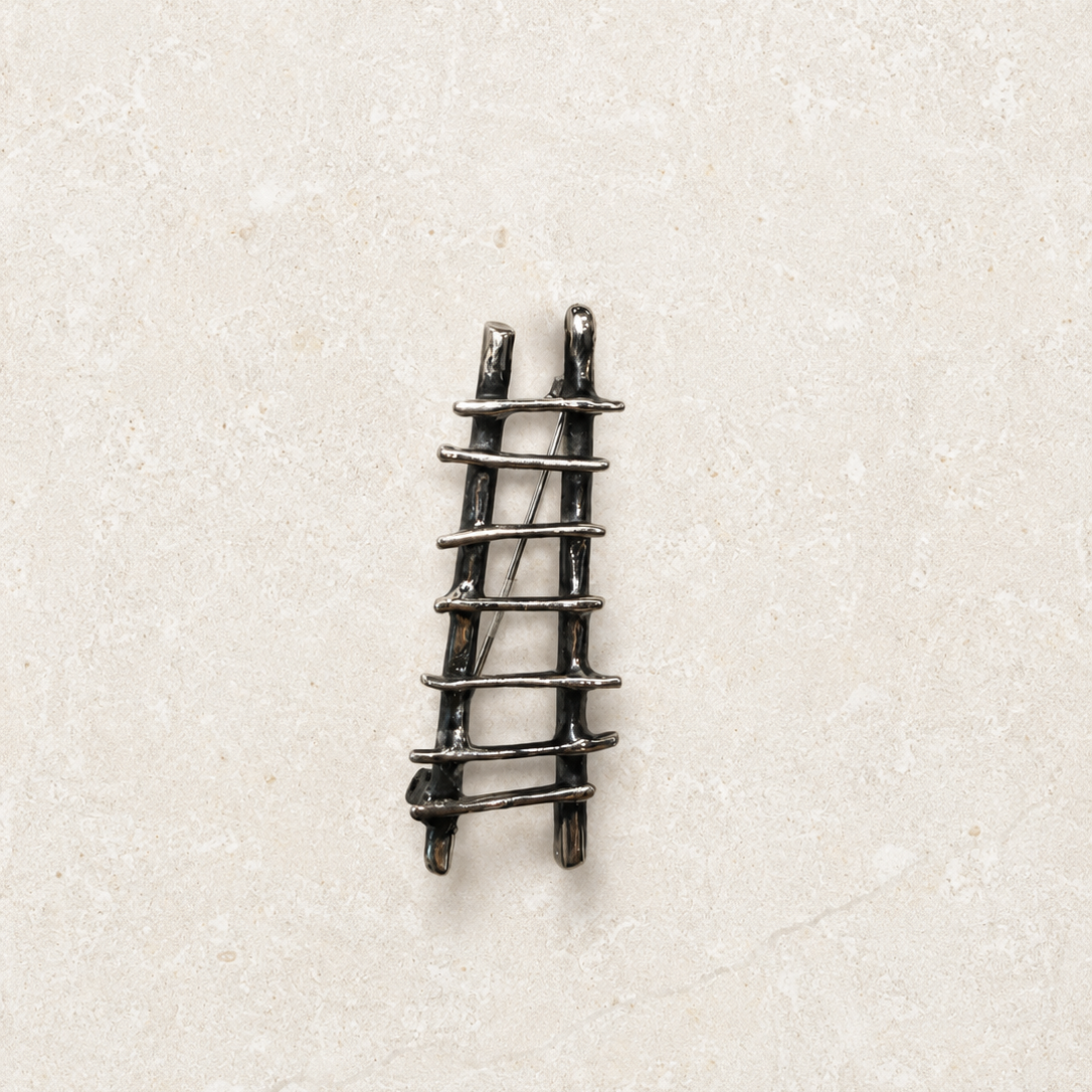 Kiva Ladder White Bronze Pin
