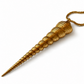 Vintage Gold Plated Screw Shell Necklace