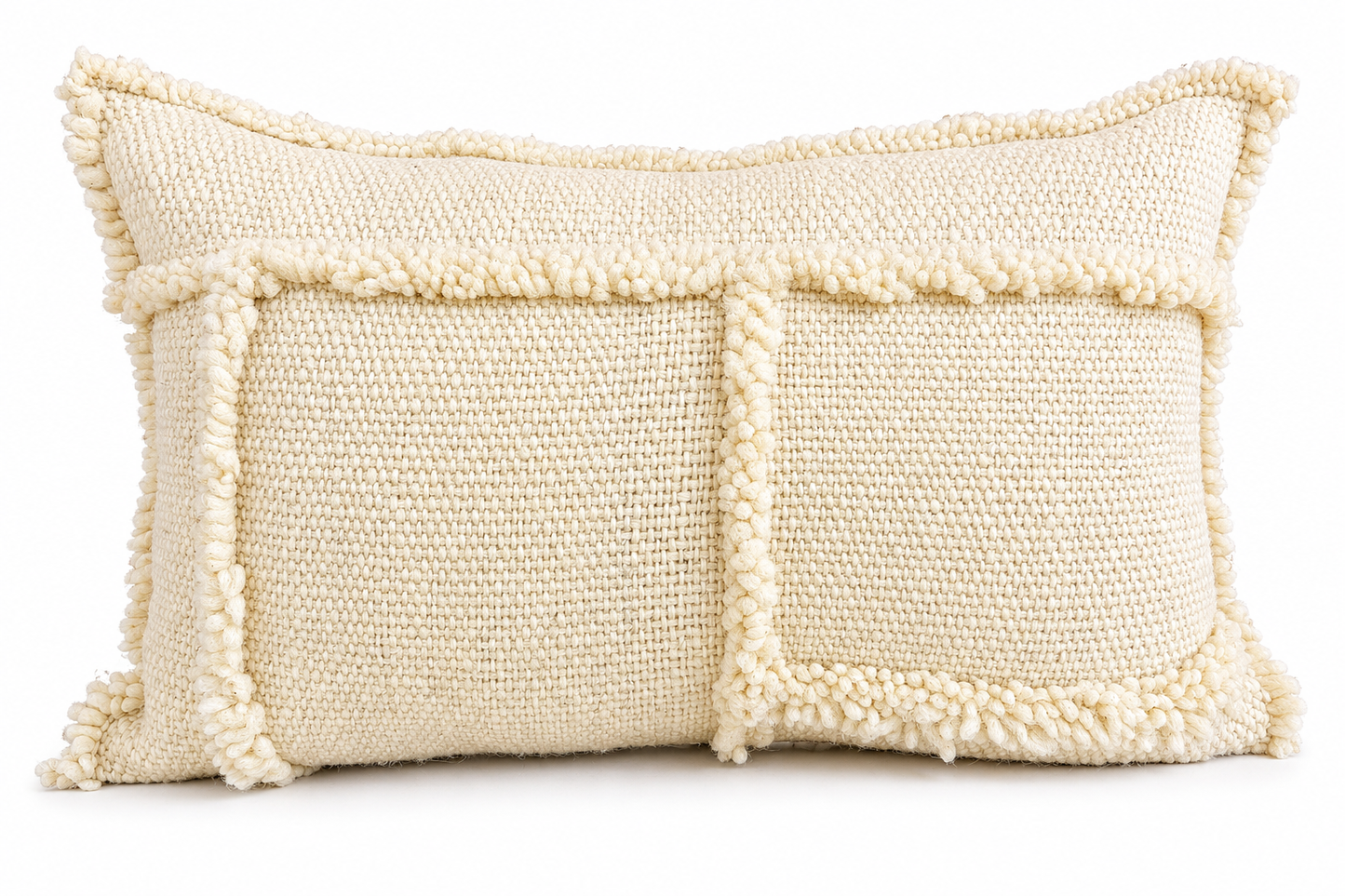 Cream Patchwork Lumbar