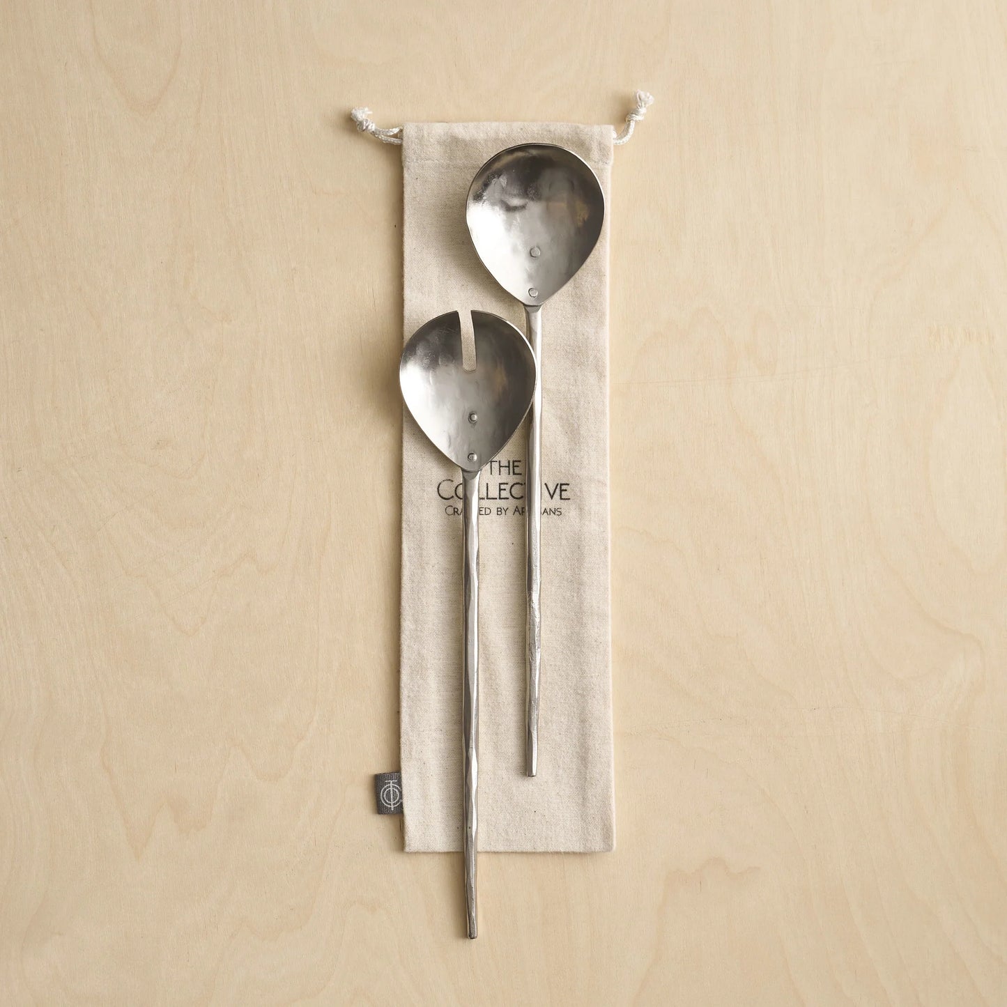 Forge Pewter & Brass Salad Servers - Set of 2